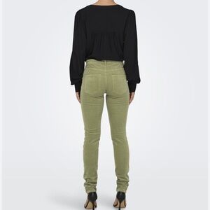 Gap 1969 Olive Vintage Washed Skinny Jeans, 24R